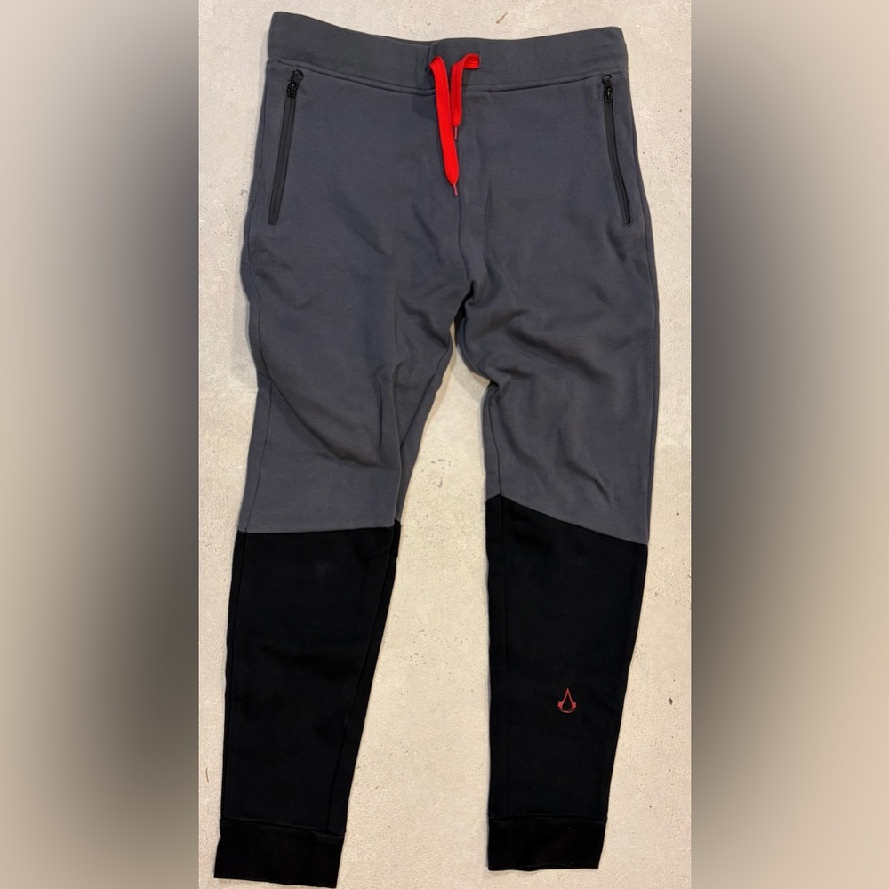 Ubi Workshop Clothing Two-Tone Gray and Black Joggers